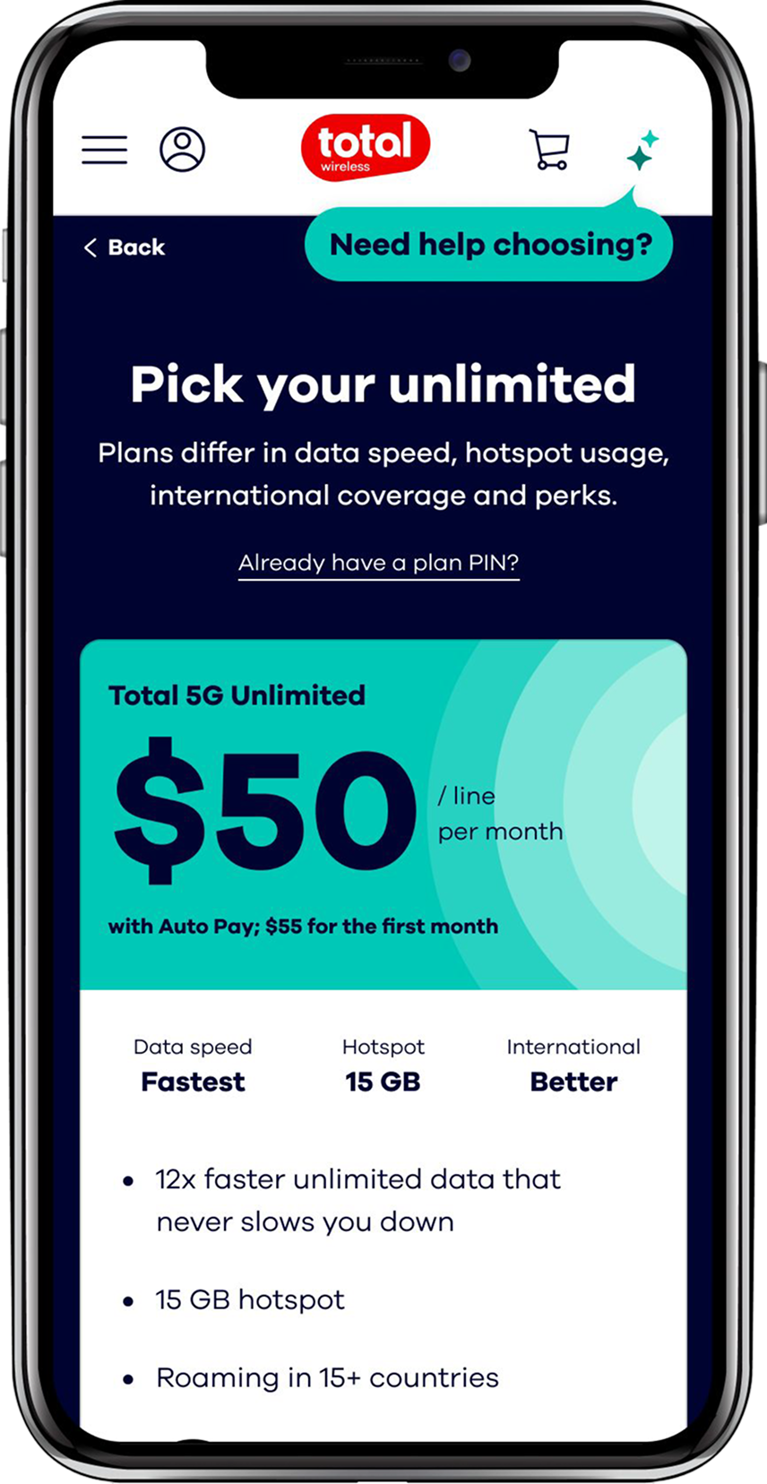 Total Wireless, after redesign