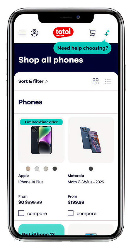Total Wireless, Shop all phones
